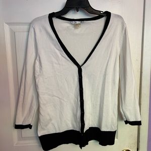 Black and white cardigan